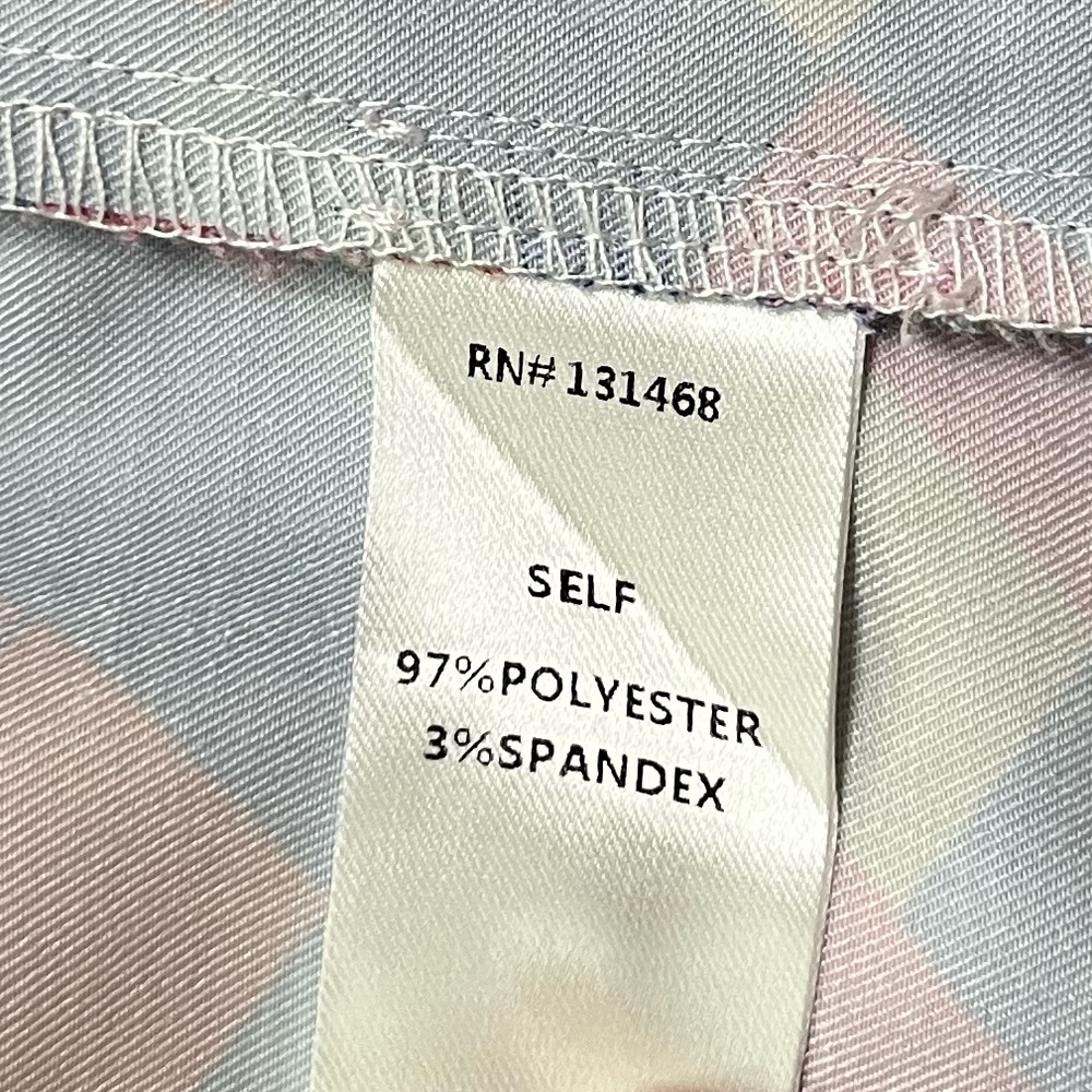 Fate Silky Color Block Button Down Top Small - image 8